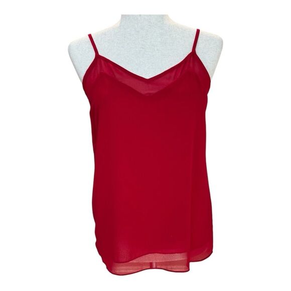 1.‎ State Red Spaghetti Strap  Flowy Office Cami Top Size XS - Picture 1 of 7